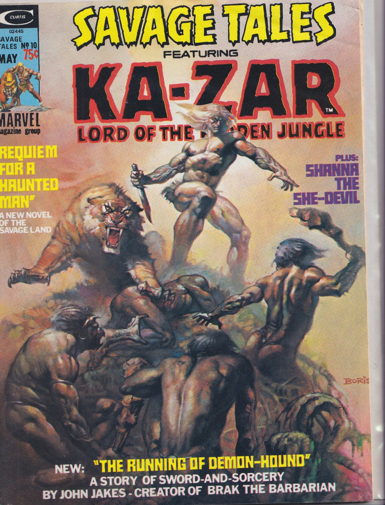 Savage Tales #10 (1975) Ka-Zar Fine  FCL