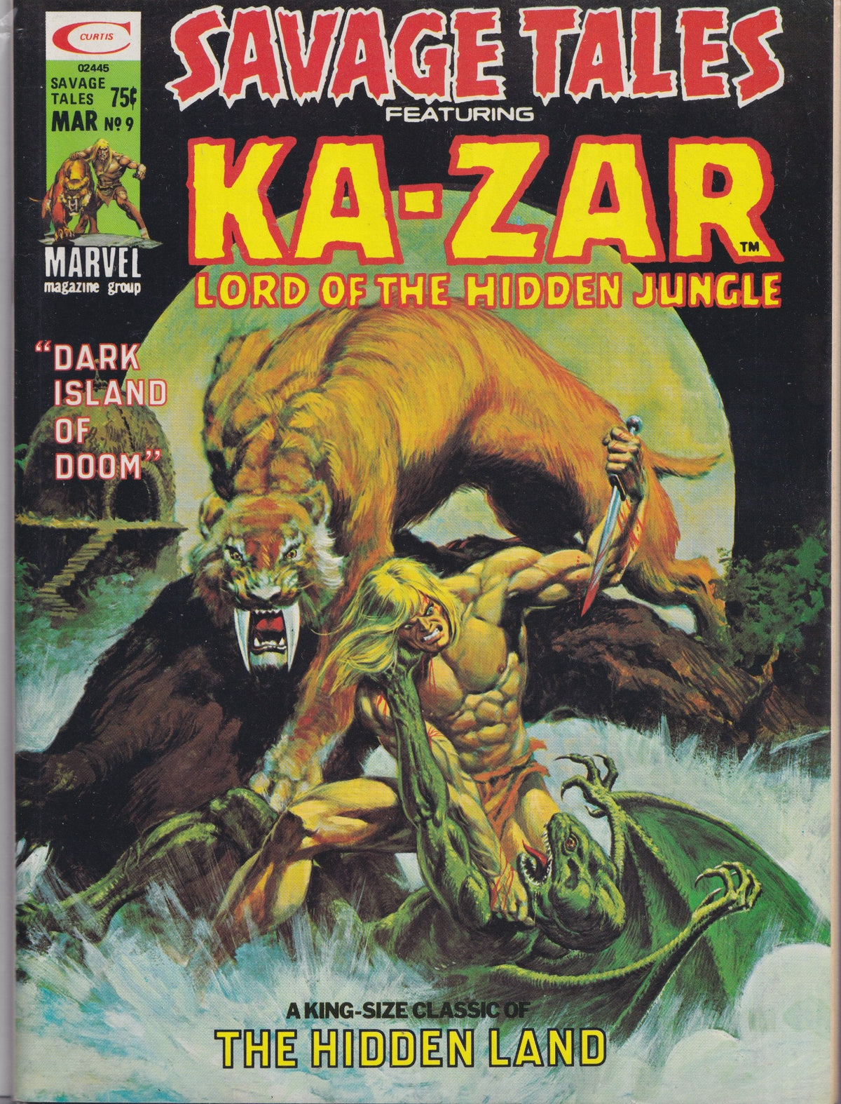 Savage Tales #9 (1975) Ka-Zar Fine FCL