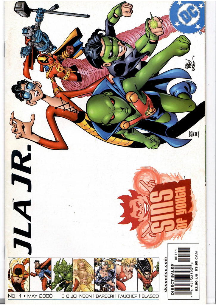 Young Justice lot of x 9 (2000) Sins of Youth Very Fine