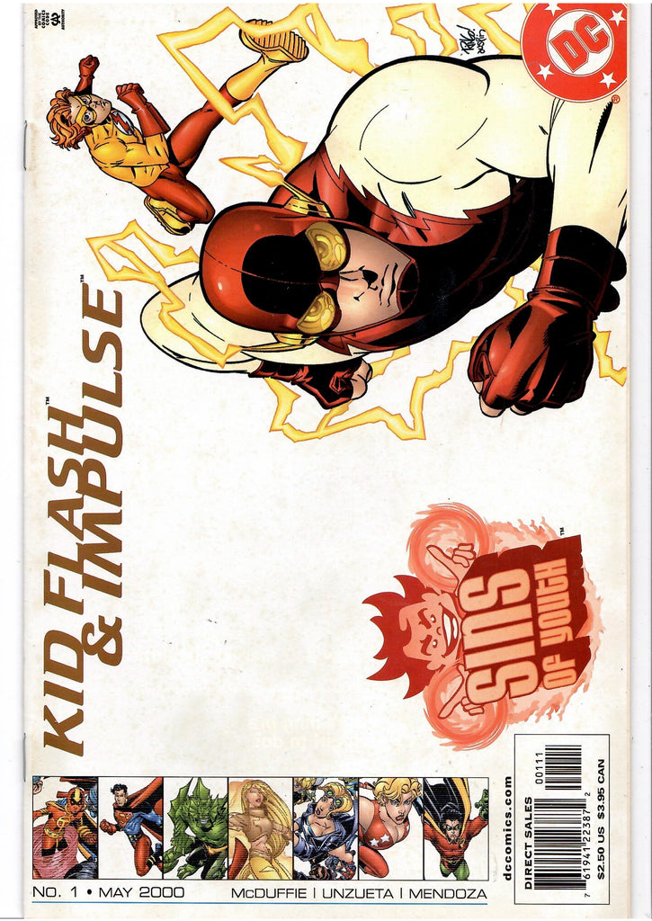 Young Justice lot of x 9 (2000) Sins of Youth Very Fine