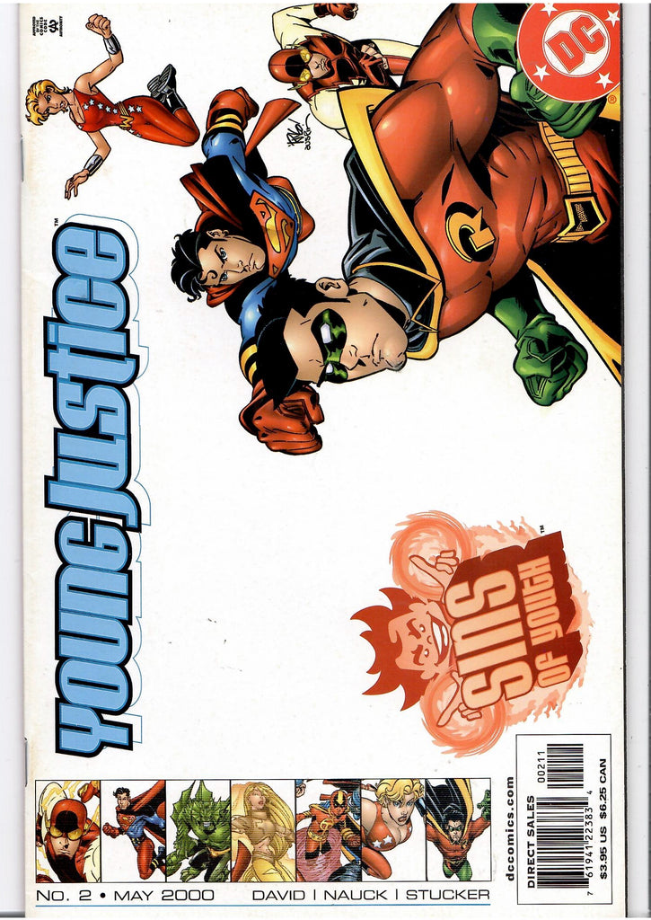 Young Justice lot of x 9 (2000) Sins of Youth Very Fine