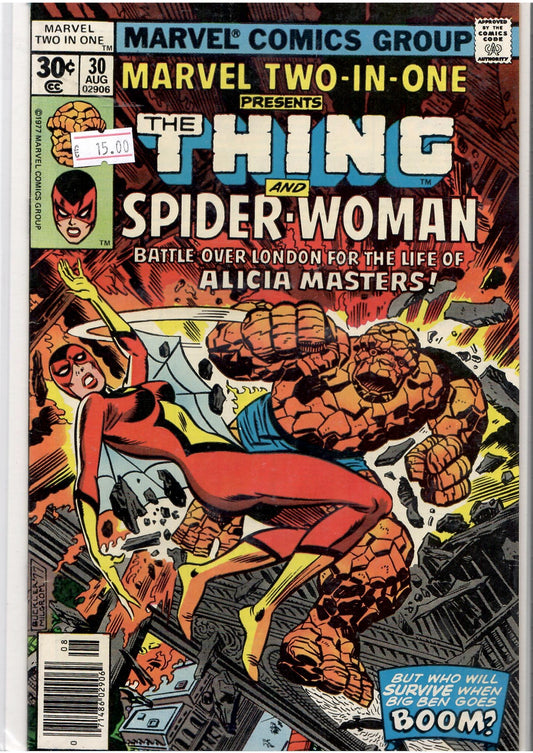 Marvel Two in One #30 (1977) 2° Spider-Woman Vf - French Comics Lovers