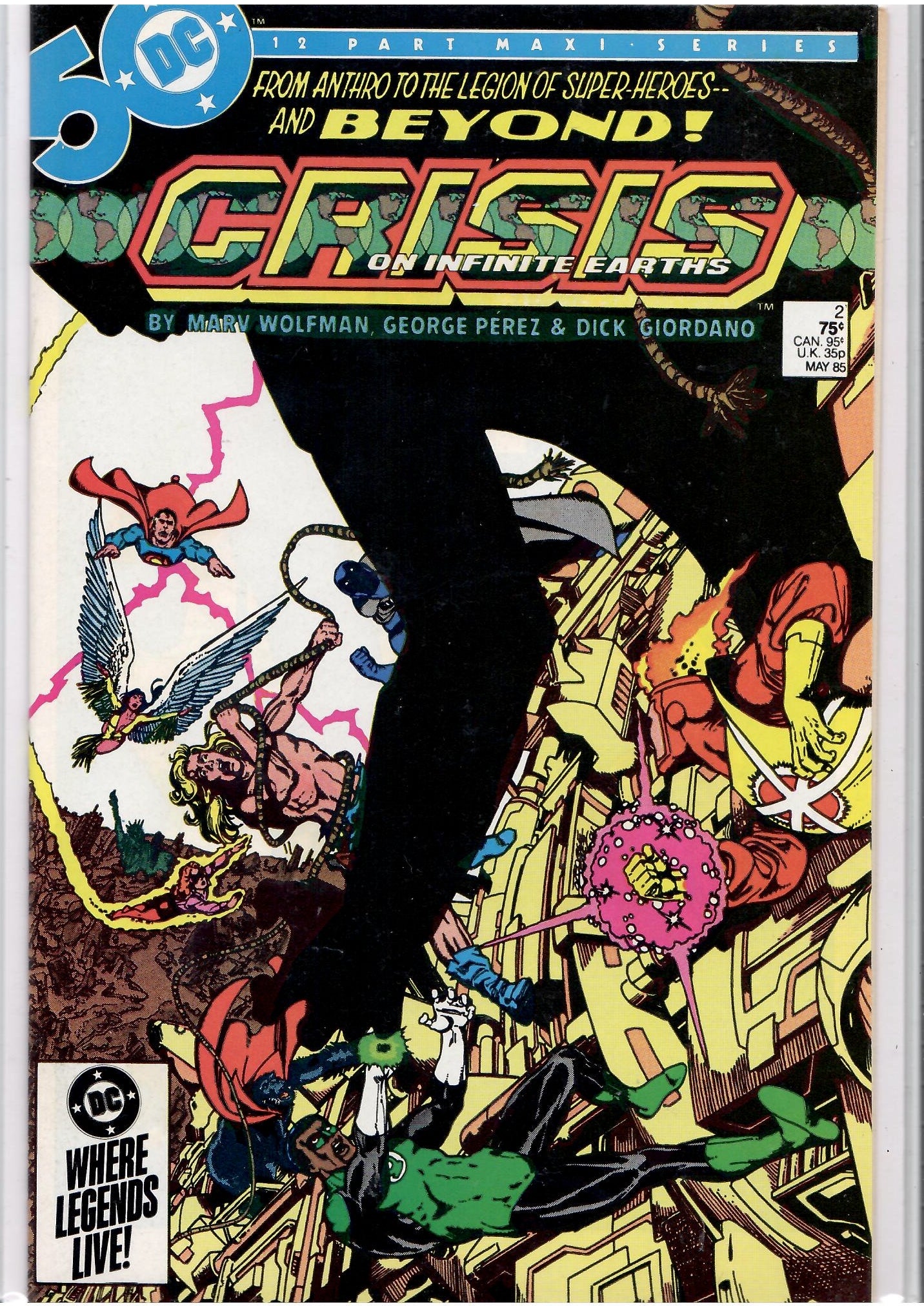 Crisis on Infinite Earth #1-12 (1985) Full set death of Flash and Supergirl High grade