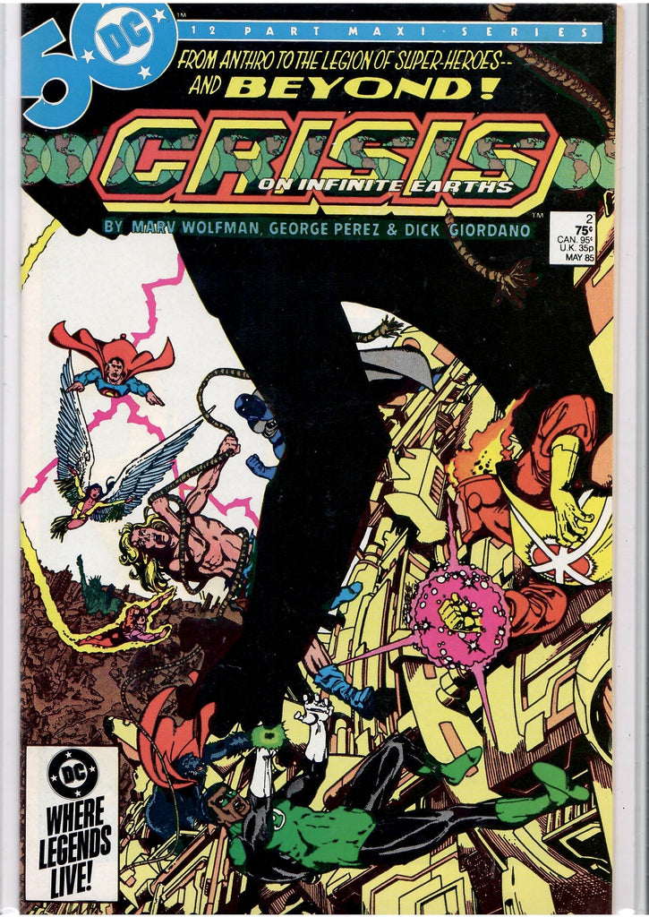 Crisis on Infinite Earth #1-12 (1985) Full set death of Flash and Supergirl High grade