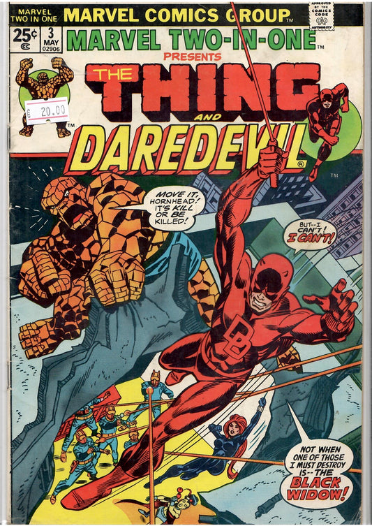 Marvel Two in One #3 (1974) Daredevil Vg+ - French Comics Lovers
