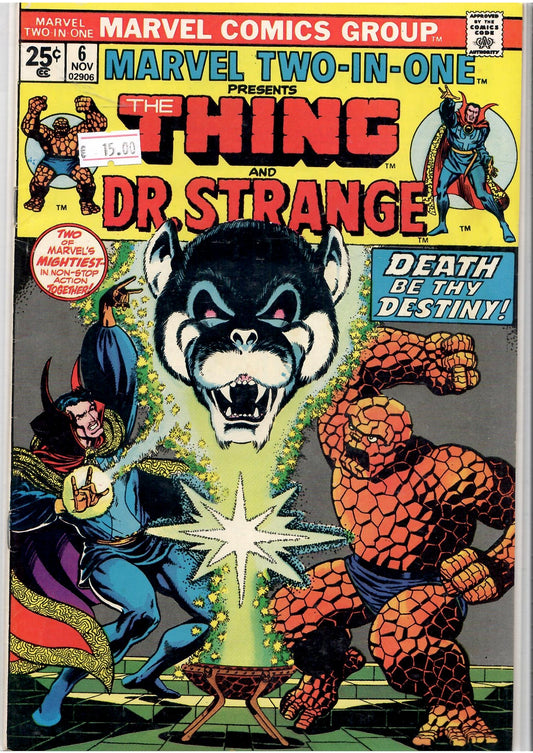 Marvel Two in One #6 (1974) Dr Strange Vg+ - French Comics Lovers