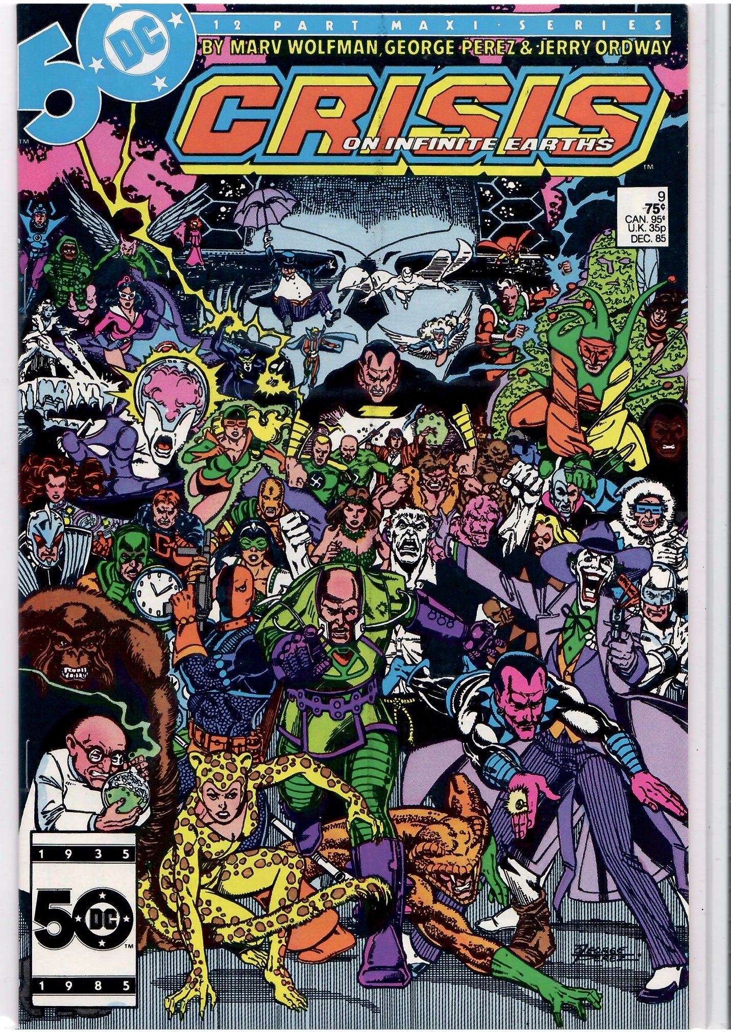 Crisis on Infinite Earth #1-12 (1985) Full set death of Flash and Supergirl High grade