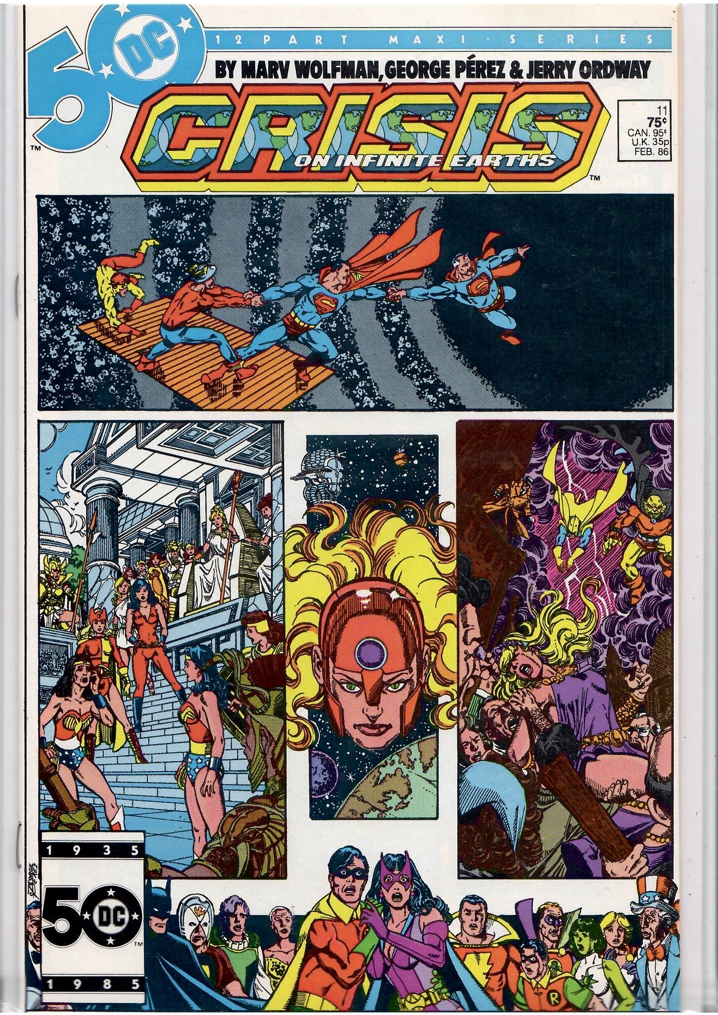 Crisis on Infinite Earth #1-12 (1985) Full set death of Flash and Supergirl High grade