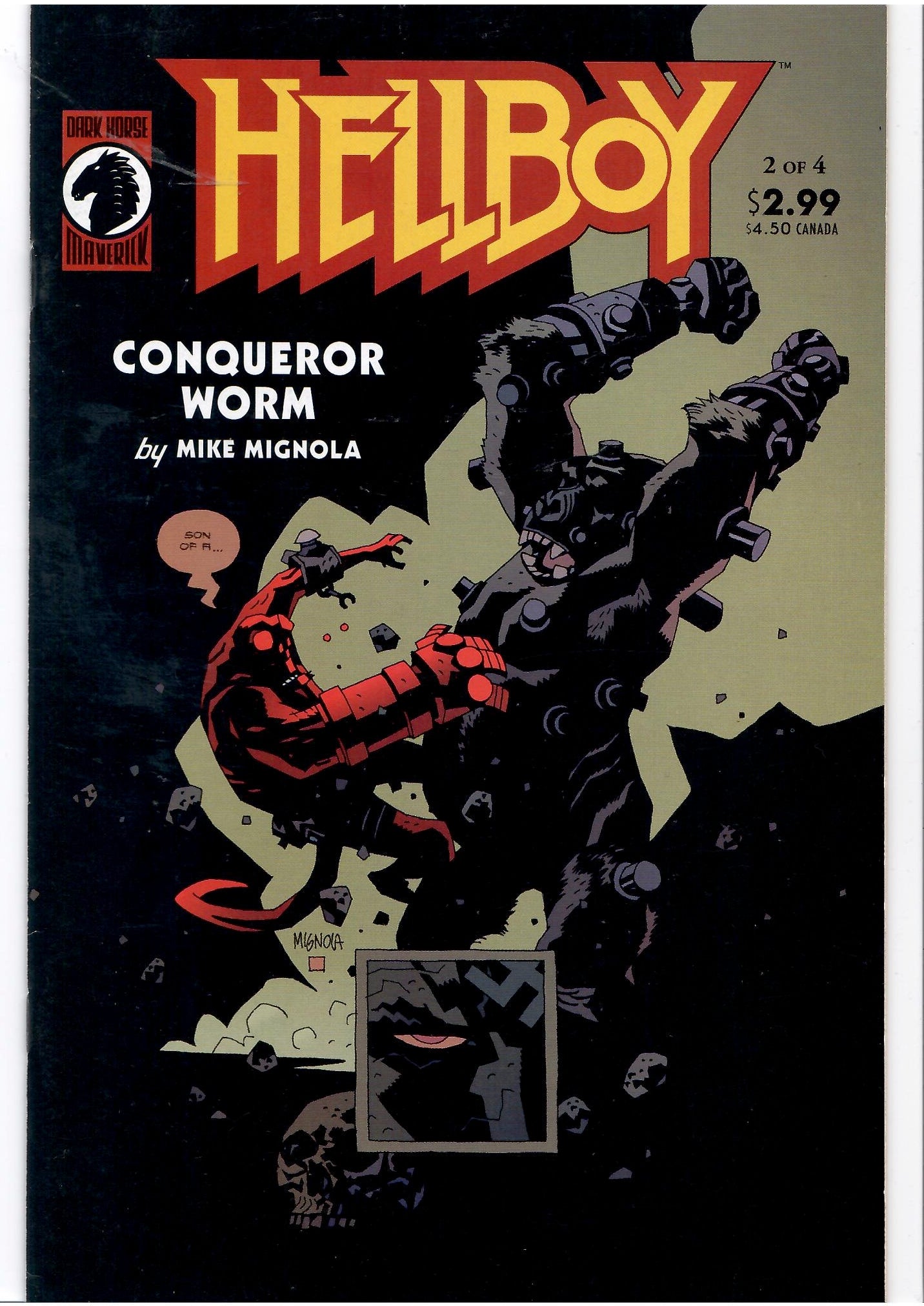 Hellboy: Conqueror Worm #1-4 (2001) Mignola Full set VF - French Comics Lovers