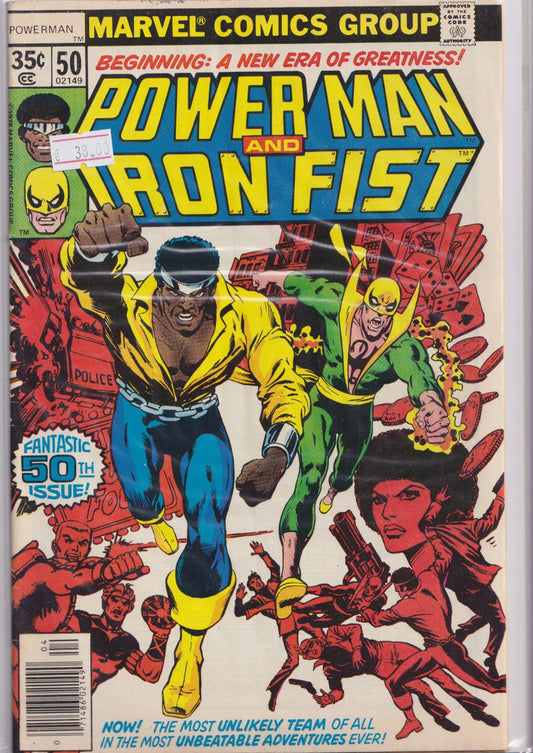 Power Man & Iron Fist #50 (1978)  1° team up ongoing Byrne art very Fine
