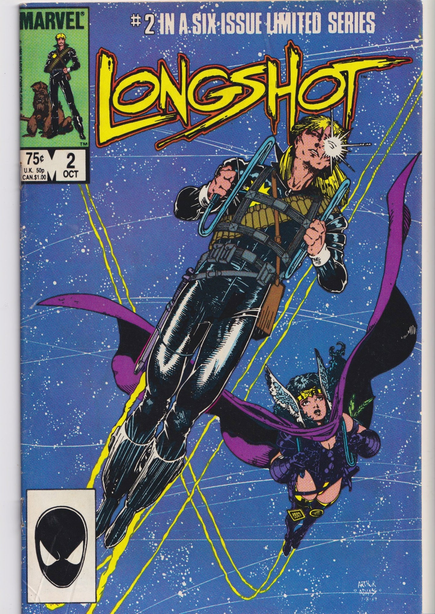 Longshot #1-6 (1985) Full set 1° Longshot Art Adams art Fine+