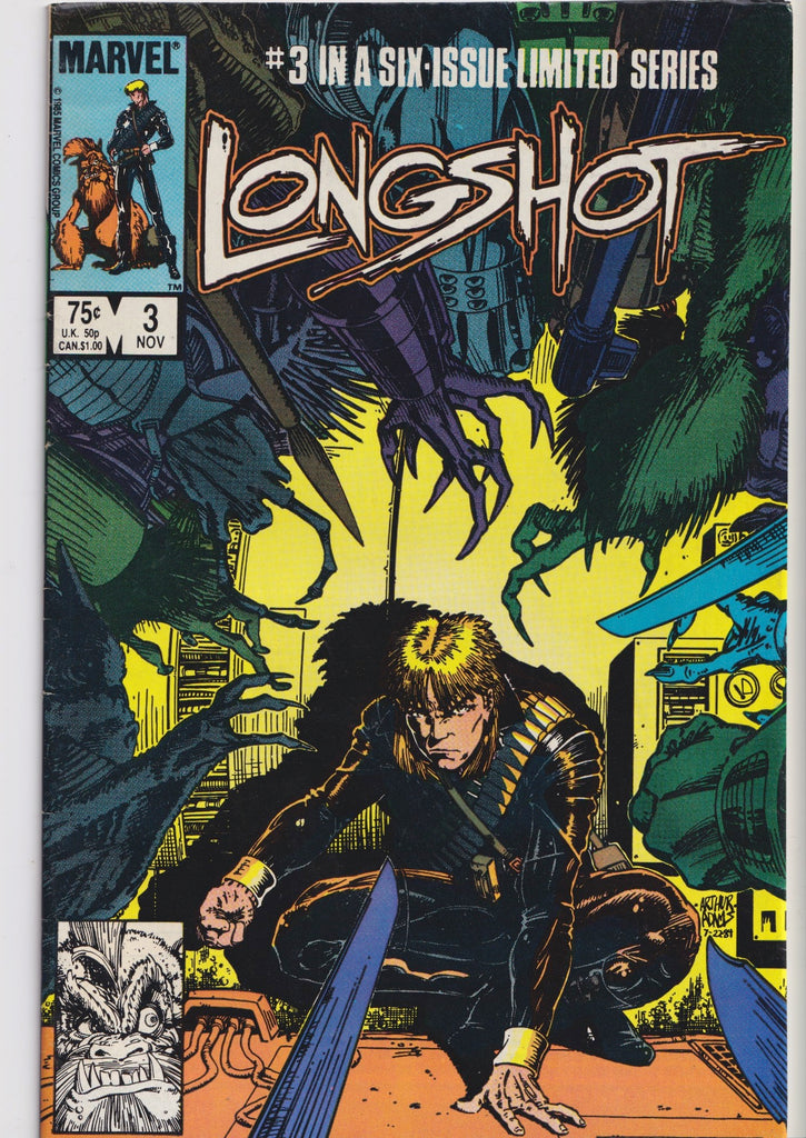 Longshot #1-6 (1985) Full set 1° Longshot Art Adams art Fine+