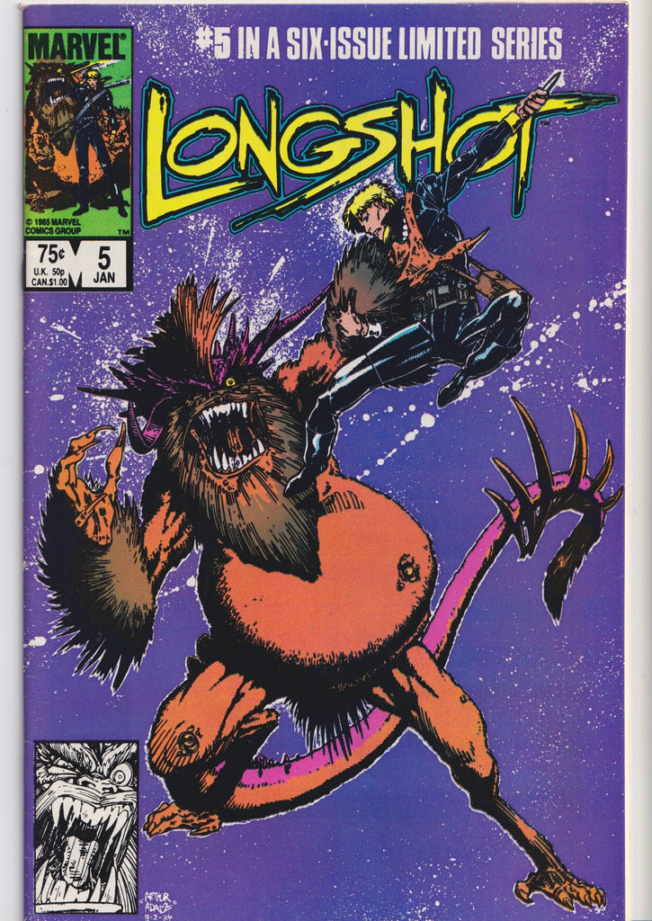 Longshot #1-6 (1985) Full set 1° Longshot Art Adams art Fine+