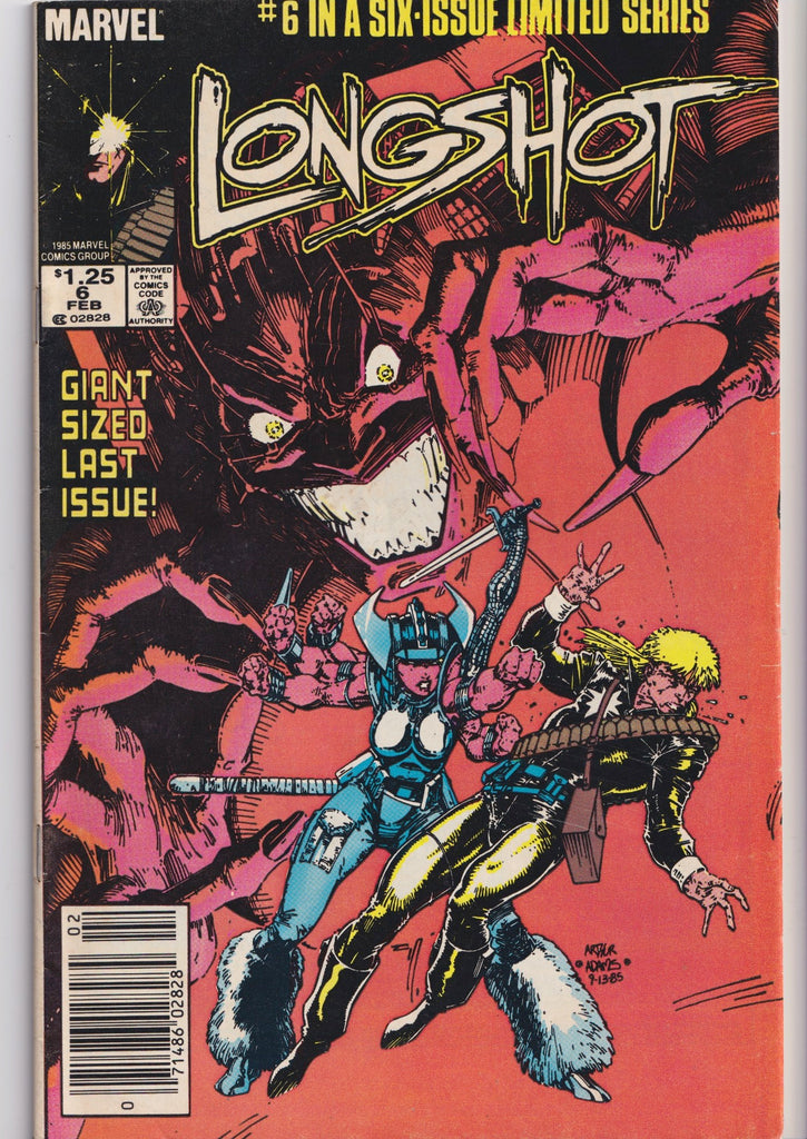 Longshot #1-6 (1985) Full set 1° Longshot Art Adams art Fine+