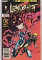 Longshot #1-6 (1985) Full set 1° Longshot Art Adams art Fine+
