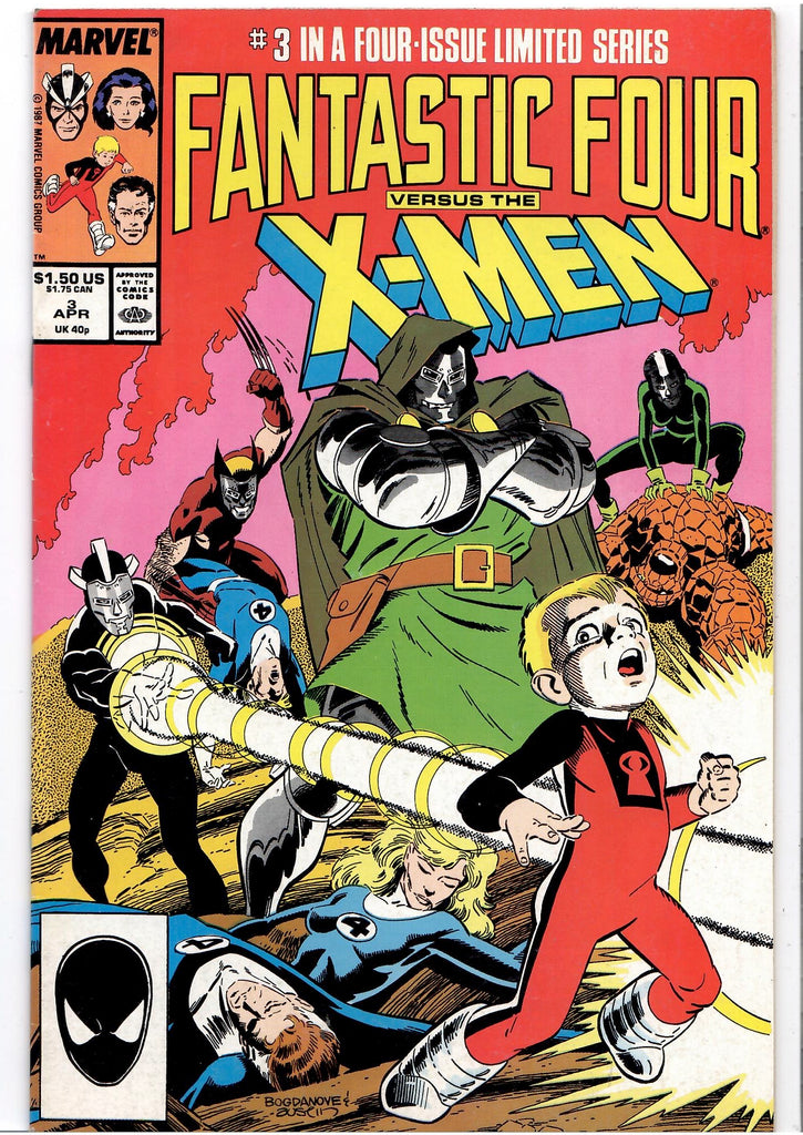 Fantastic Four vs. X-Men #1-4  (1987) Full set Doom Fine