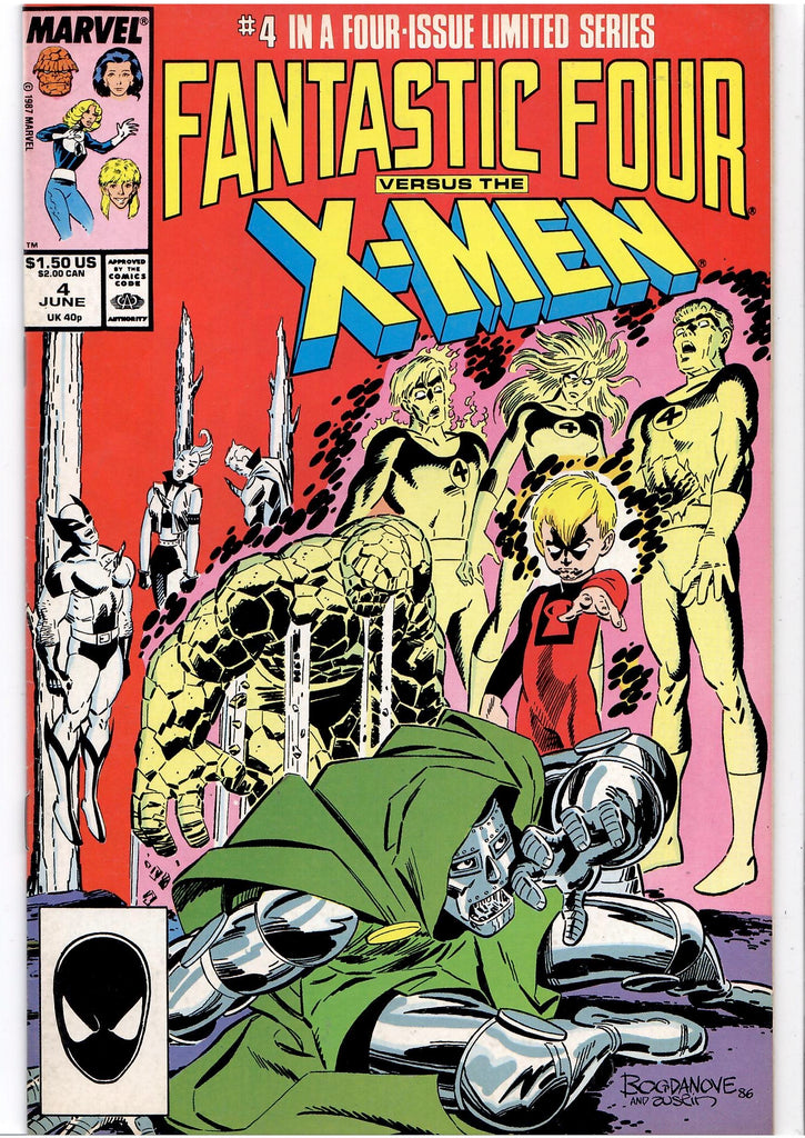 Fantastic Four vs. X-Men #1-4  (1987) Full set Doom Fine