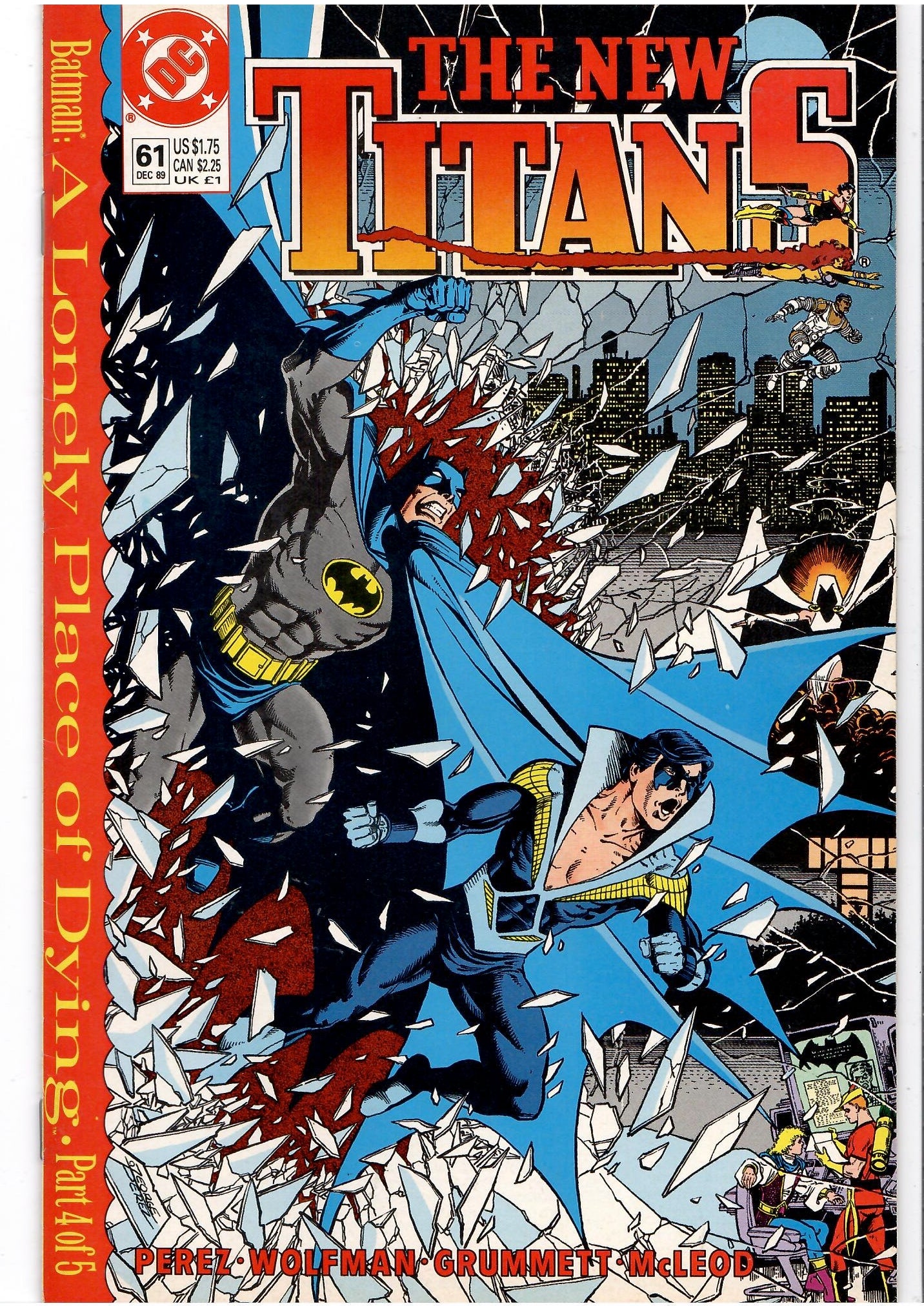 Batman #440-442, Teen Titans #61,62 (1989) A Lonely Place of Dying full set Very Fine