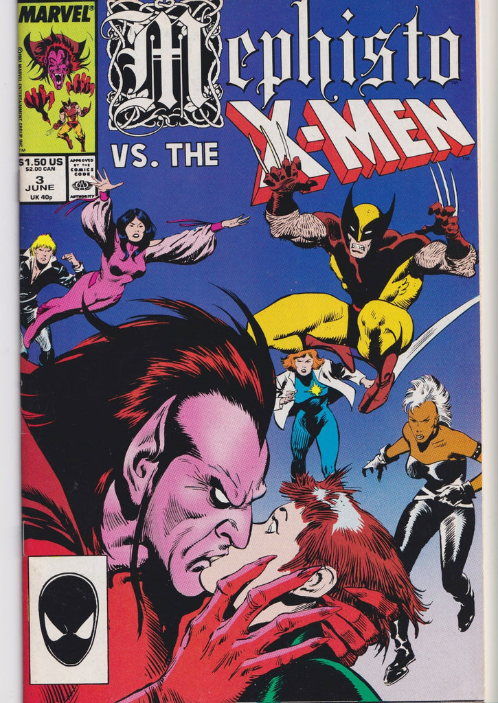 Mephisto vs ... #1-4 (1987) Full set John Buscema art  FF,X-Men, Avengers very Fine