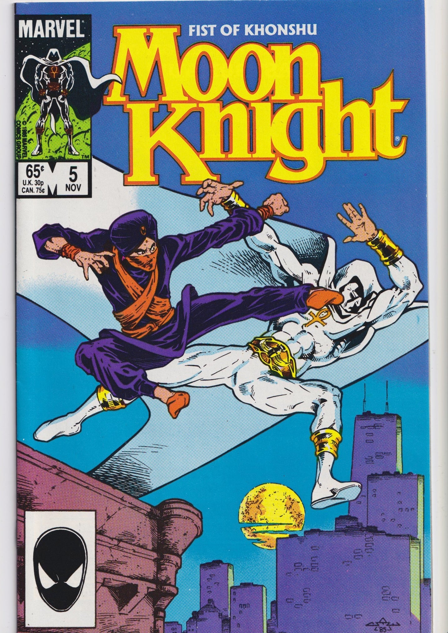 Moon Knight, Fist of Khonshu #1-6 (1985) Full set Very Fine