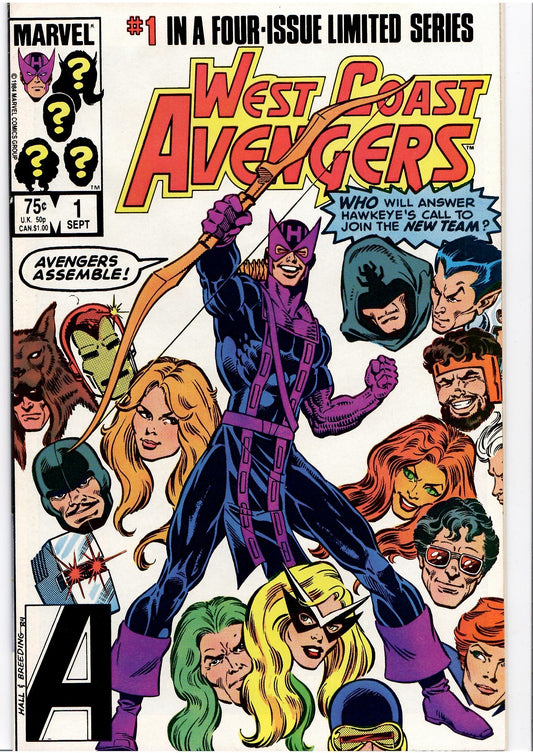 Avengers West Coast # 1-4 Full set (1984) VF - French Comics Lovers
