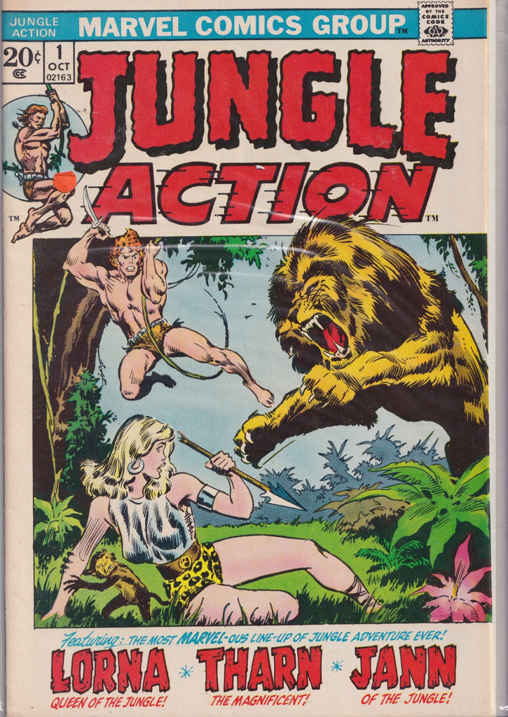 Jungle Action Lot #1-4 (1972) Jungle 1950's reprint very Fine