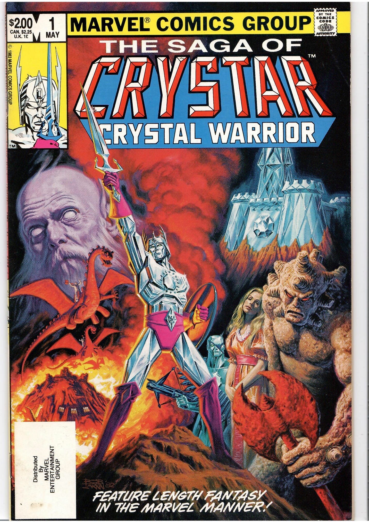Crystar #1-11 (1983) full serie including #8 Danzig logo Fine