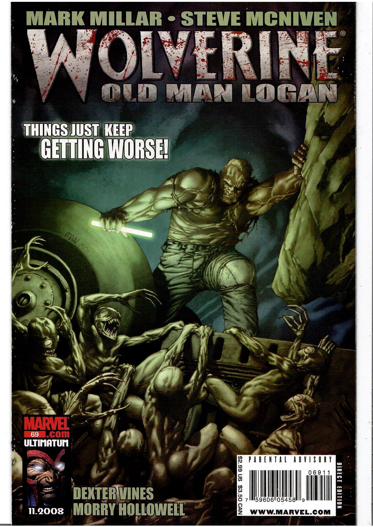 Old Man Logan full set x8 (2008) Wolverine 66-72+GS Very Fine