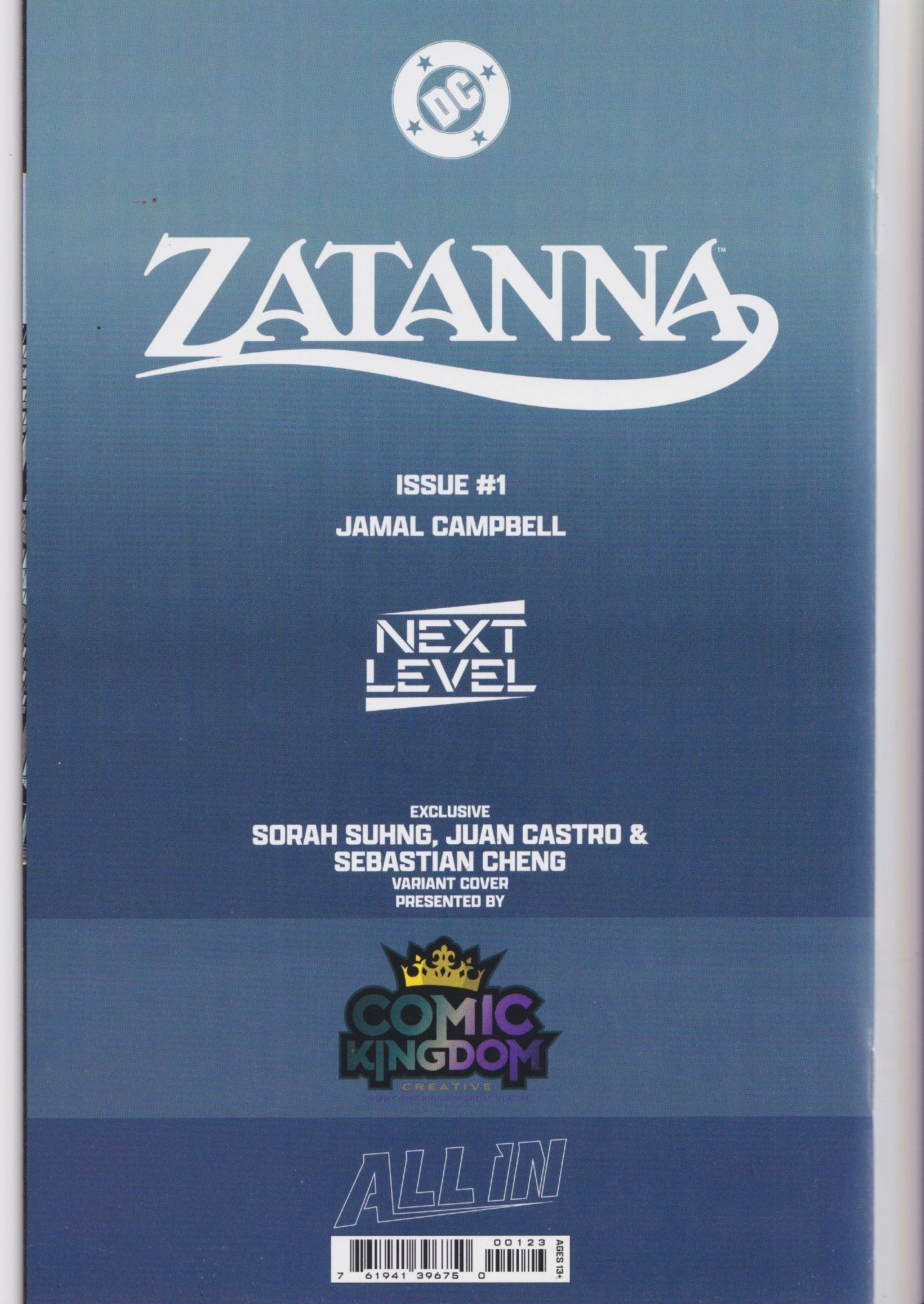 Zatanna #1 (2026) Exclusive Comic Kingdom variant NM