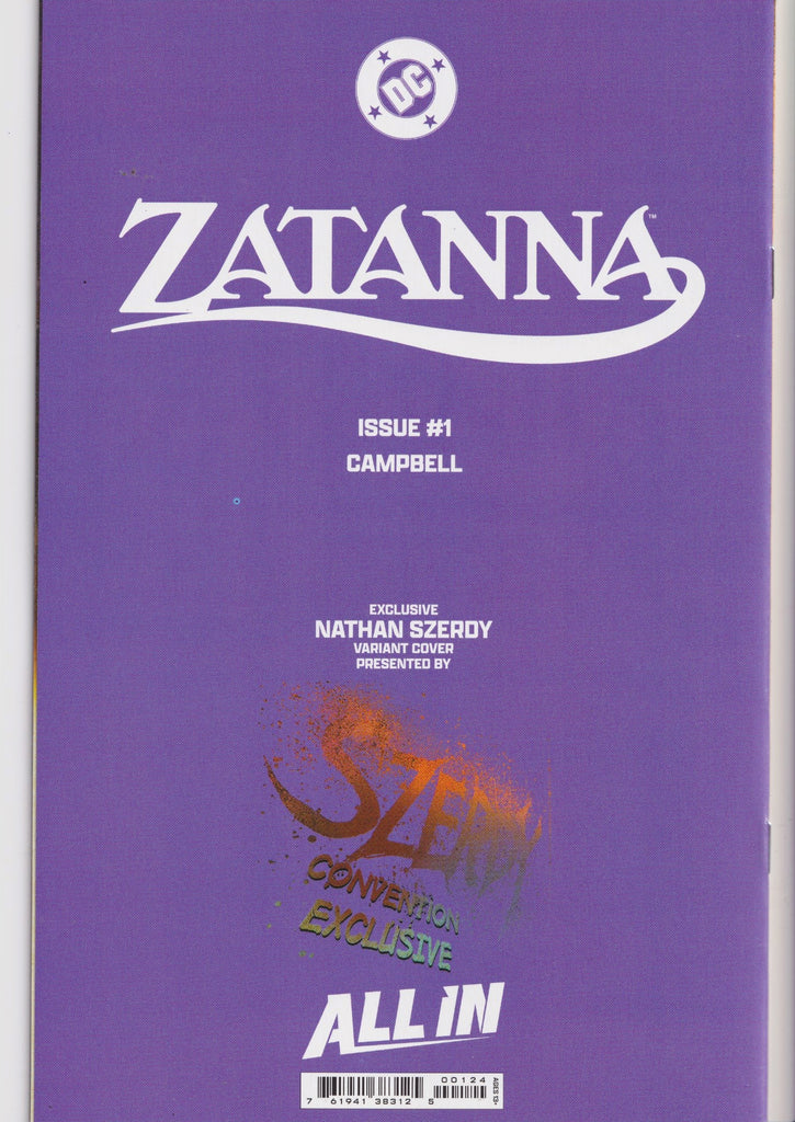 Zatanna #1 (2025) Exclusive Szerdy variant NM