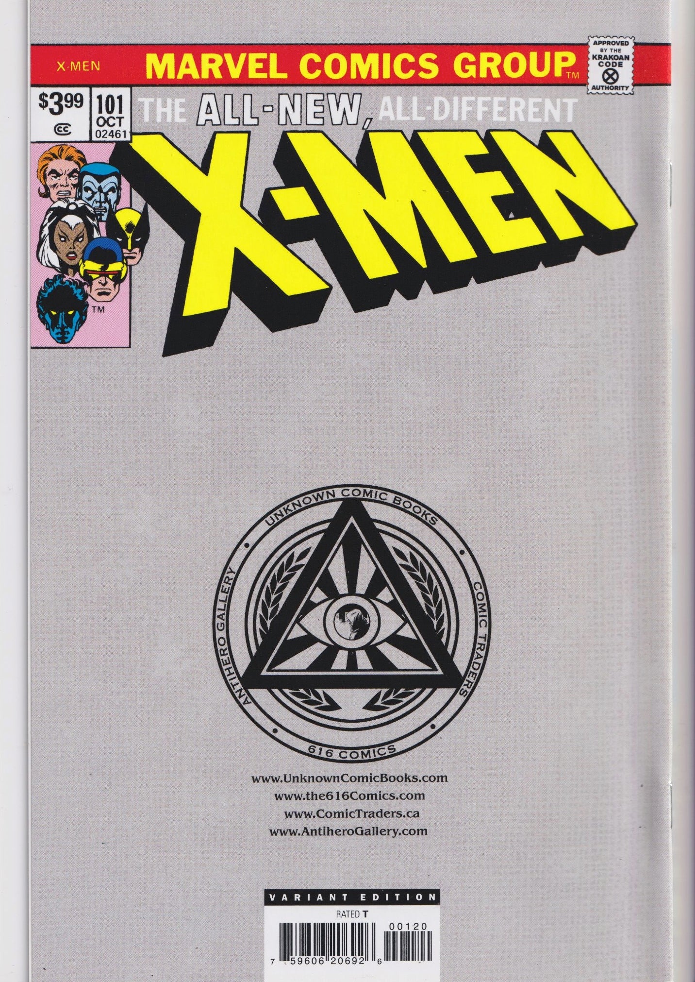 Uncanny X-Men #101 (2023) Foil exclusive reprint NM