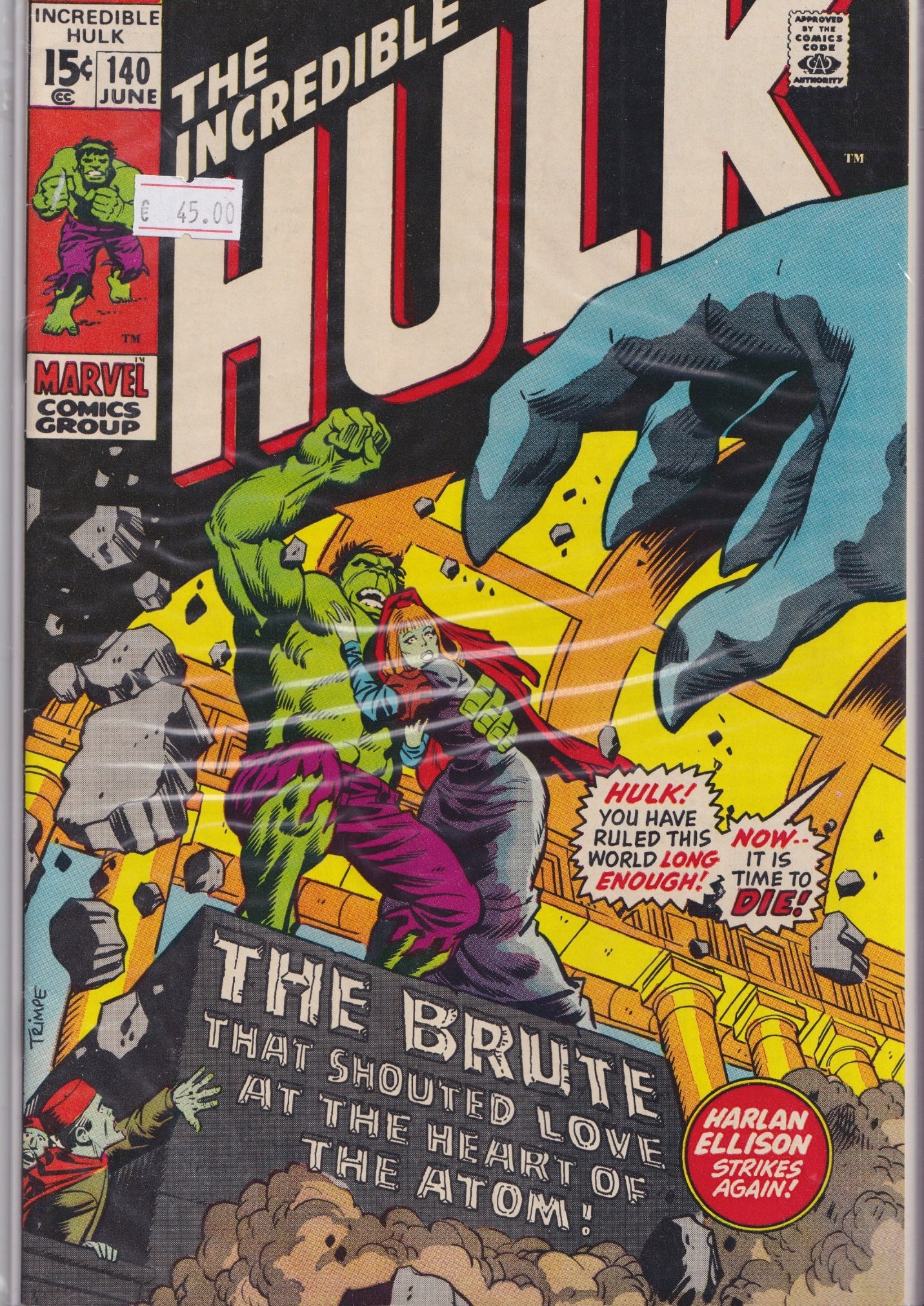 Hulk #140 (1971) 1° Jarella  very Fine