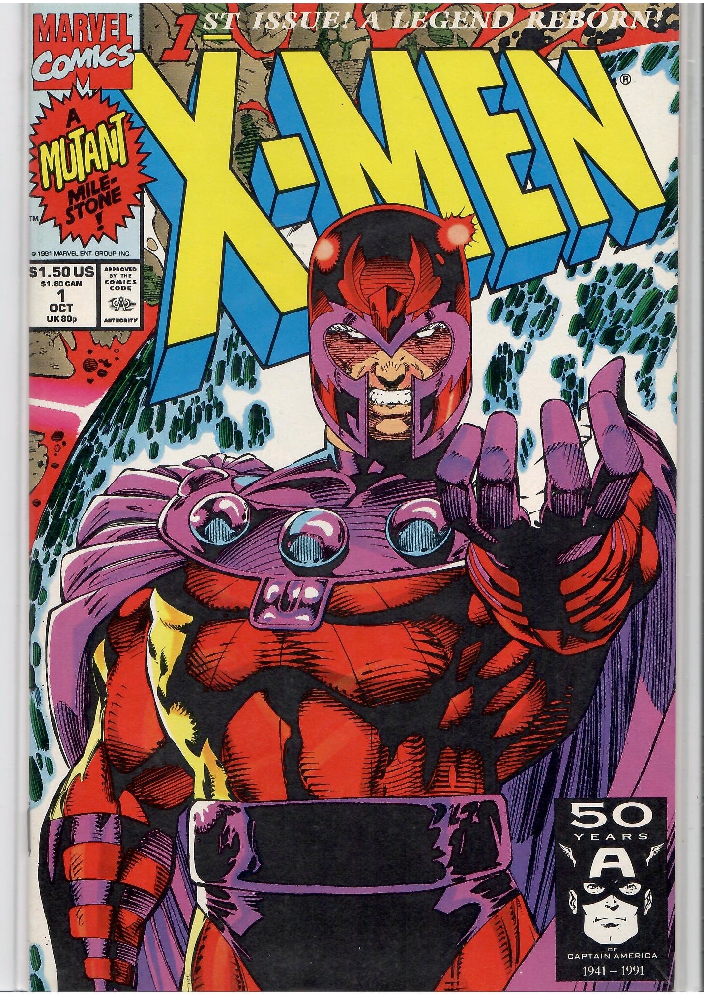 X-Men #1 (1991) Magneto Jim Lee cover very Fine