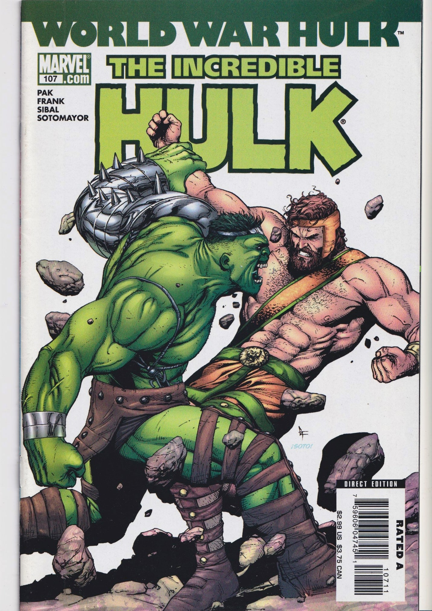 World War Hulk set x7  (2007) hulk vs Marvel Very Fine