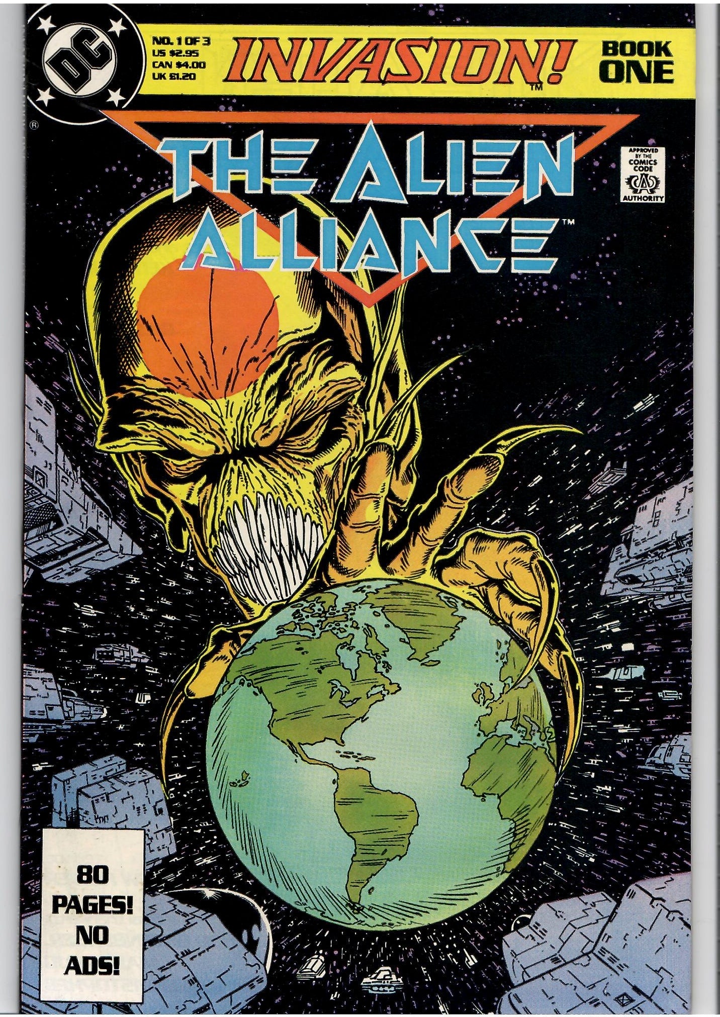 Invasion #1-3 Full set (1988) McFarlane art VF - French Comics Lovers