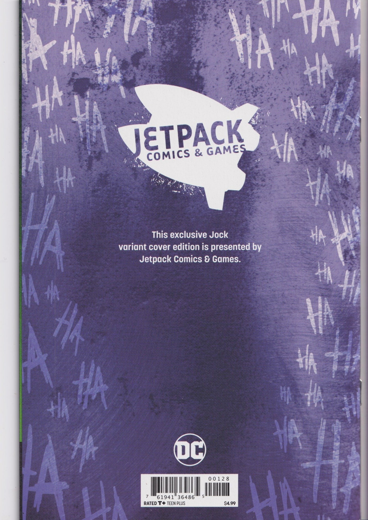 Joker, year of the Vilain #1 Jock exclusive cover NM