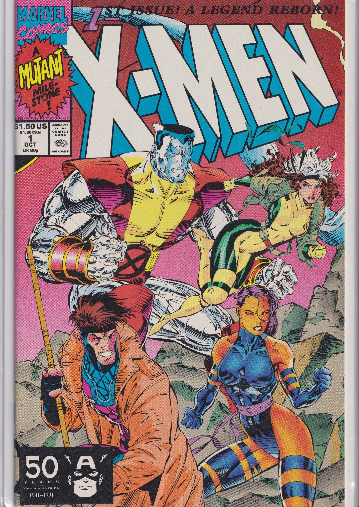 X-Men #1 (1991) All Four connecting covers + 1 Jim Lee Very Fine