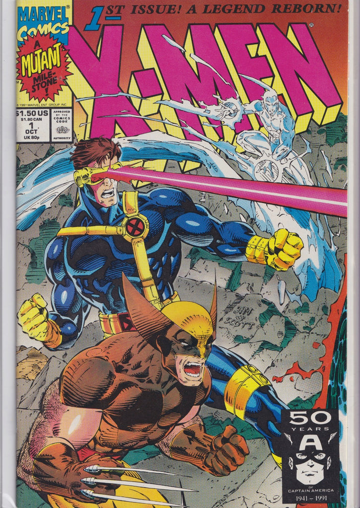 X-Men #1 (1991) All Four connecting covers + 1 Jim Lee Very Fine