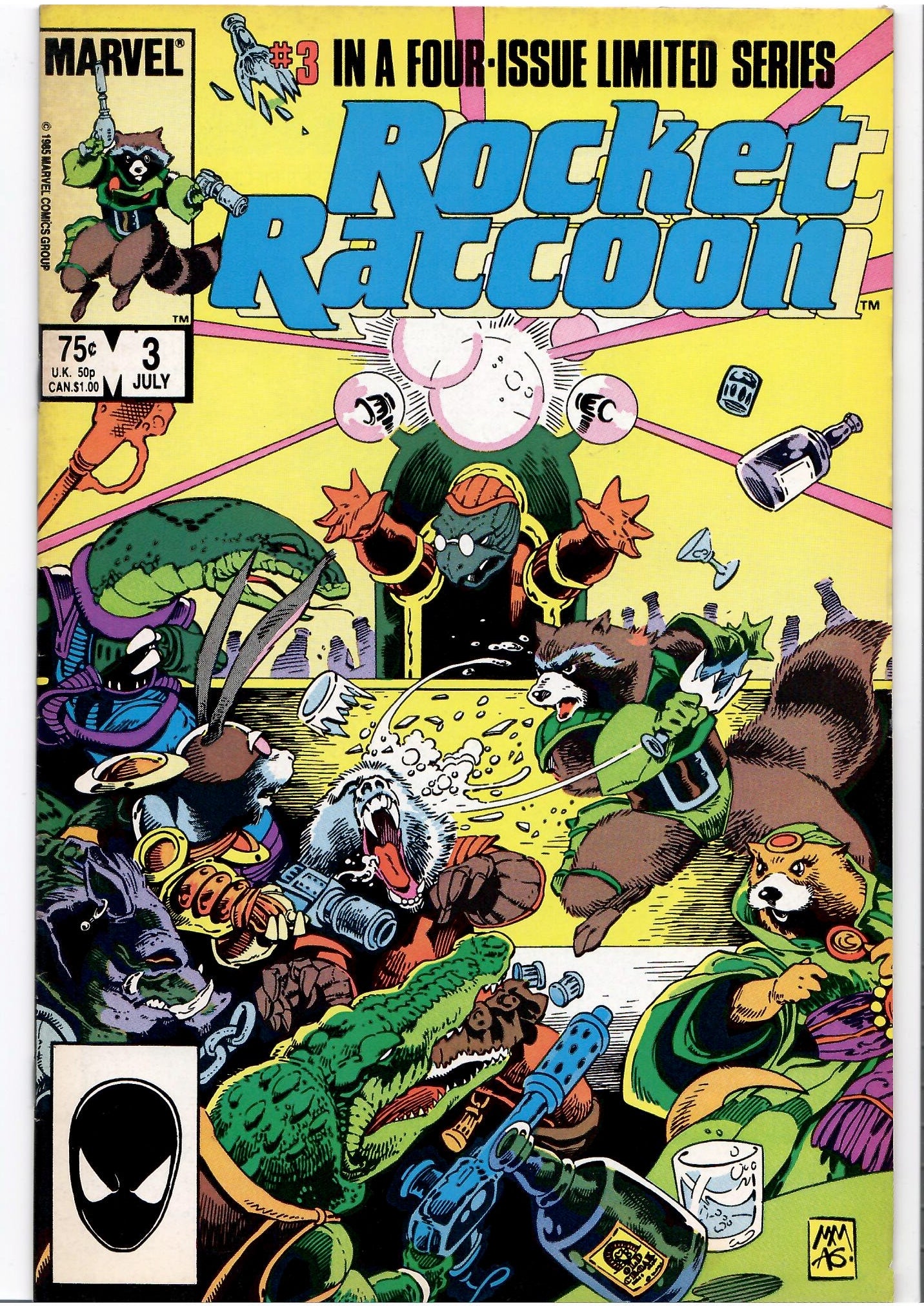 Rocket Raccoon #1-4 (1985) full set 1° Solo Mignola art Fine+ - French Comics Lovers