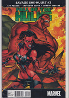 Savage She Hulk #1-3 (2010) Set of x3 connecting covers J. SCOTT CAMPBELL NM