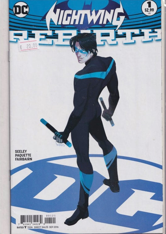 Nightwing rebirth #1 (2016) variant very Fine