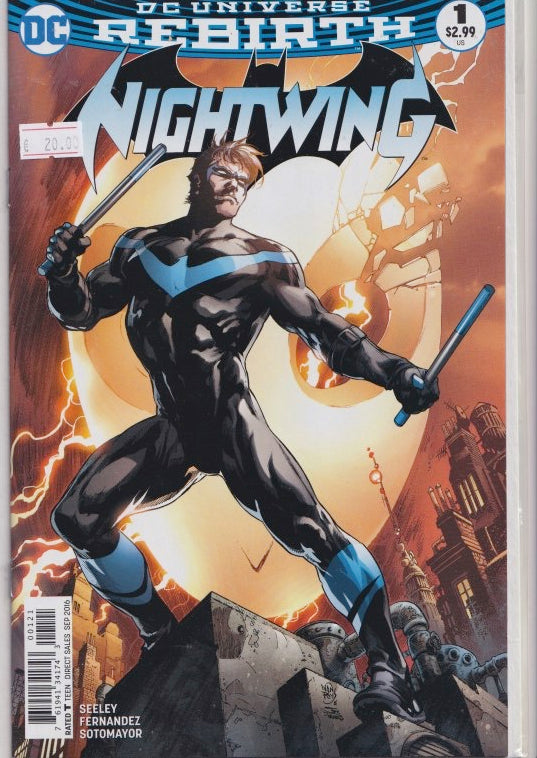 Nightwing #1 (2016) rebirth variant  very Fine