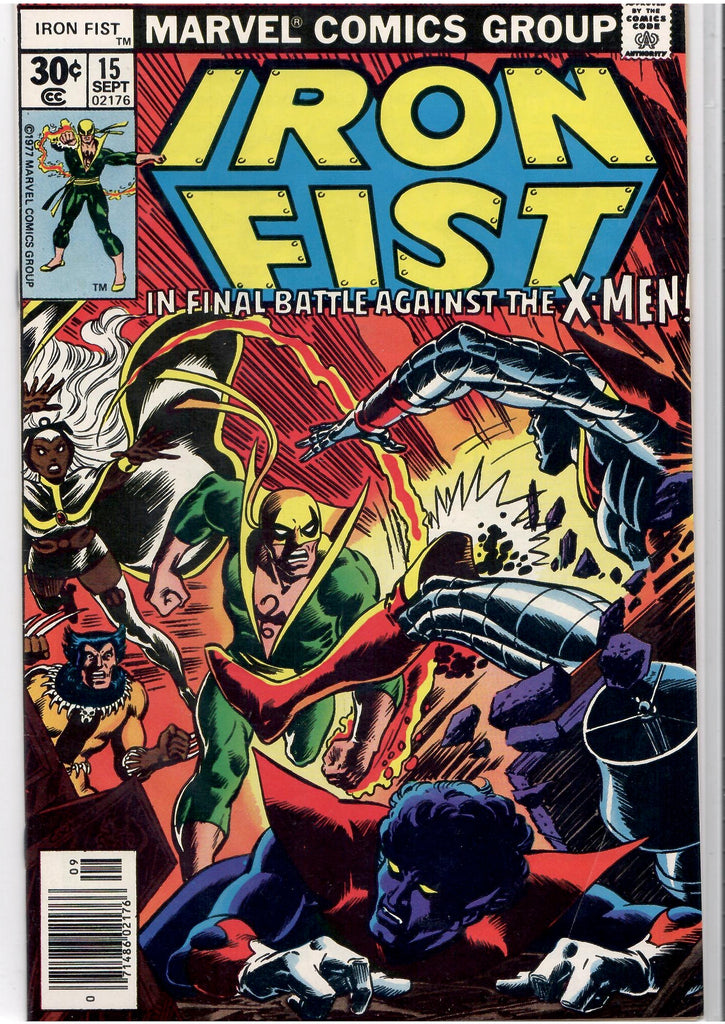 Iron Fist #15 (1977) X-Men Wolverine Fang Byrne art Very Fine