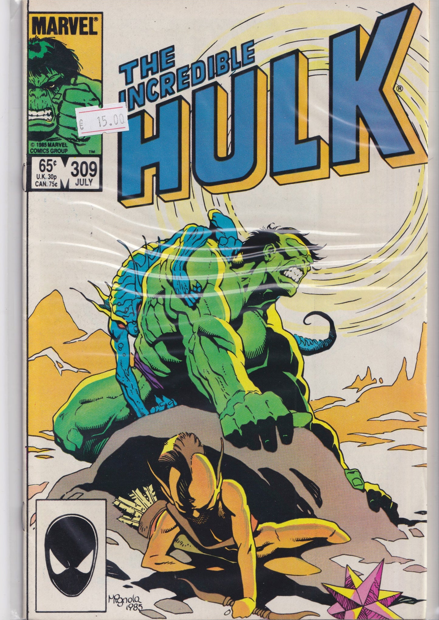 Hulk #309 (1985) Mignola cover Fine FCL