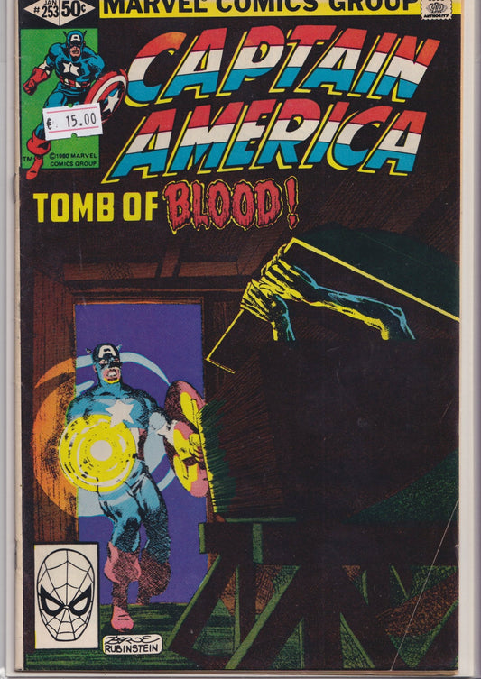 Captain America #253 (1981) Barron Blood Byrne very fine