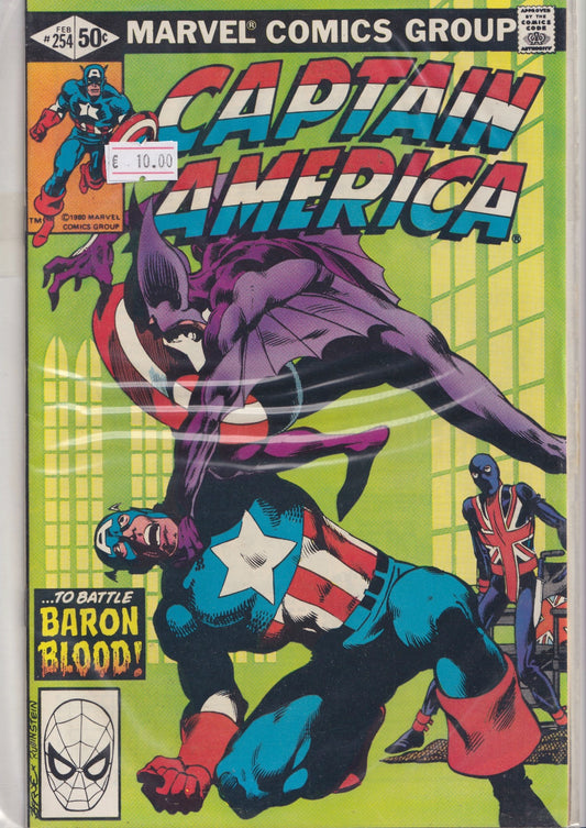 Captain America #254 (1981) 1° Union Jack II Byrne very fine