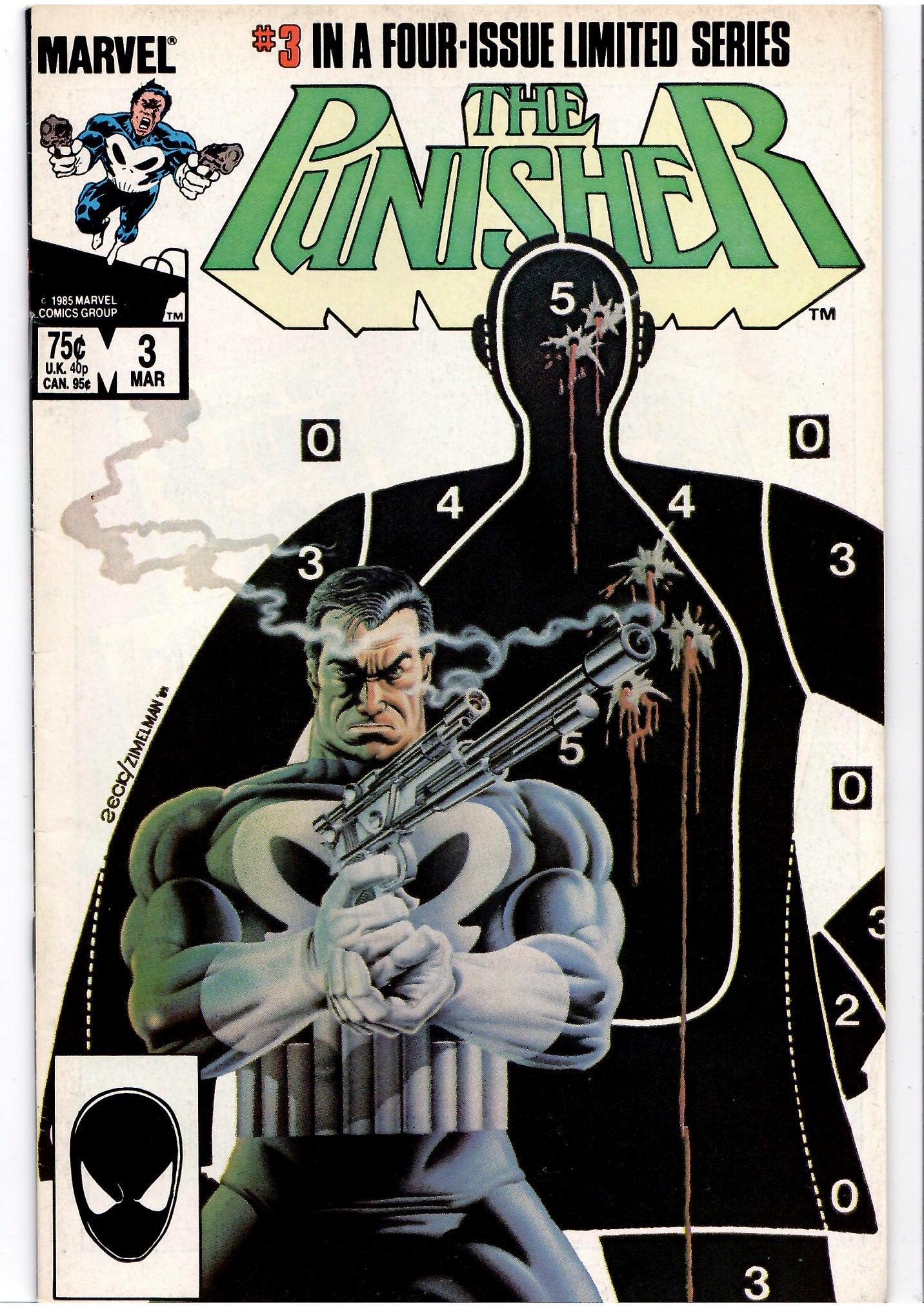 Punisher Mini Serie #1-4 (1986) Full set of classic Zeck Fine-/Fine