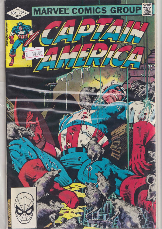Captain America #272 (1982)  Zeck art very fine