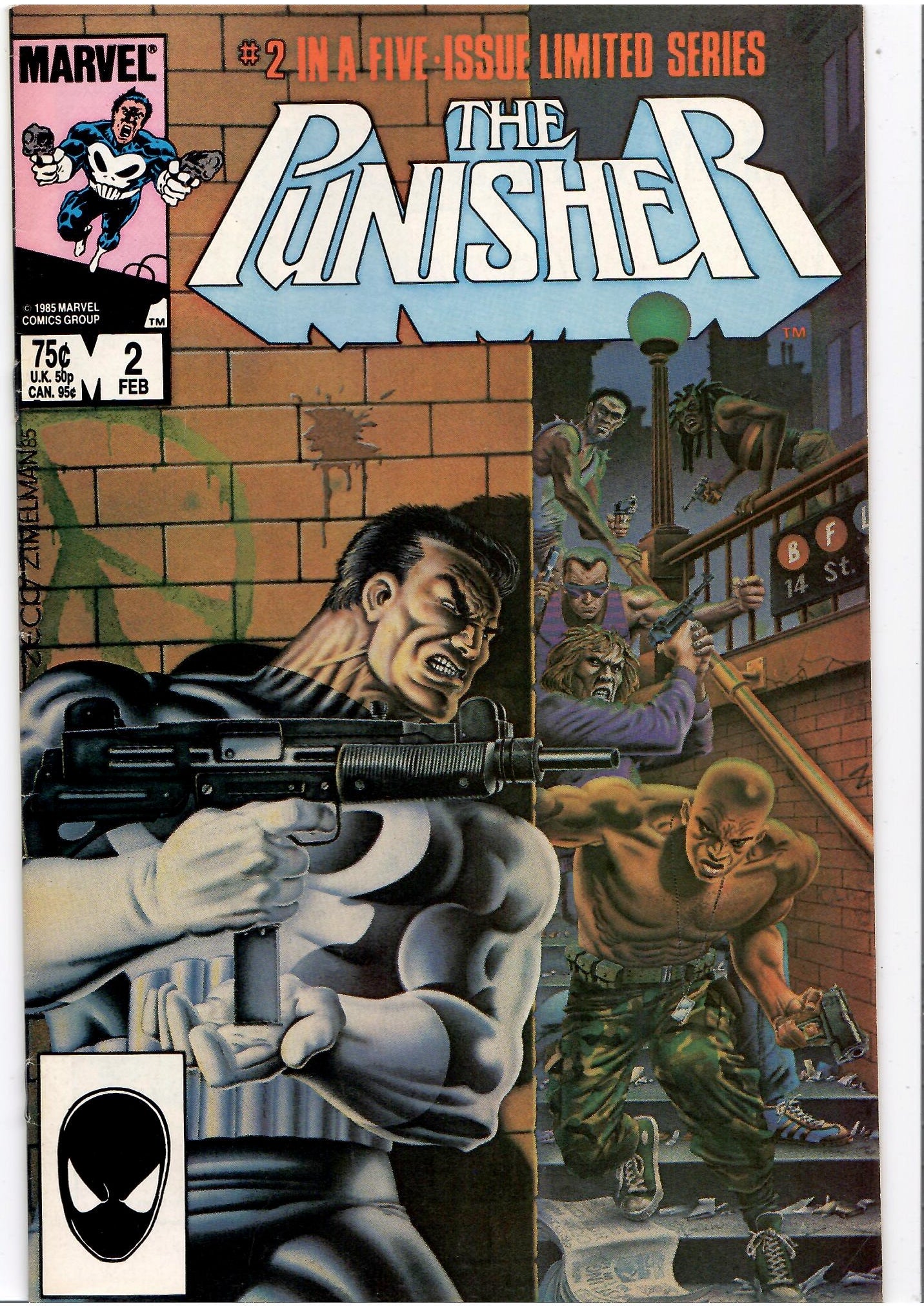 Punisher Mini Serie #1-4 (1986) Full set of classic Zeck Fine-/Fine