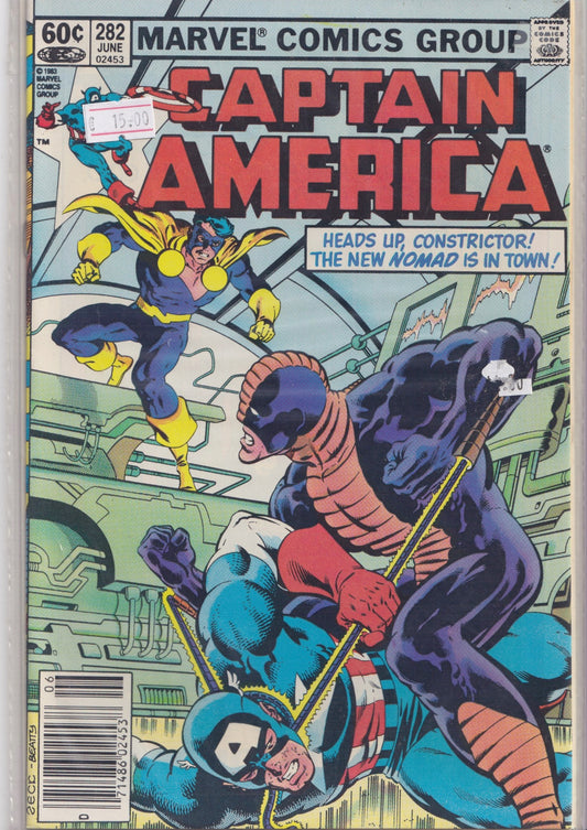 Captain America #282 (1983)  1° Nomad II Zeck art very fine